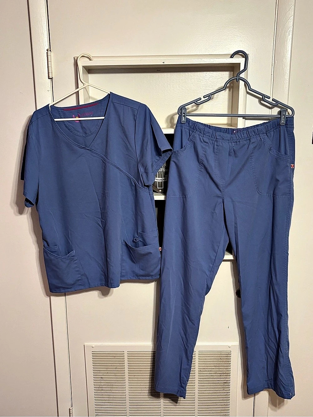 Urbane Ultimate Blue Scrub Top & Pants Like New